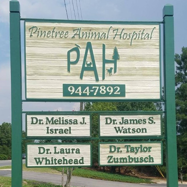 Pinetree Animal Hospital signage